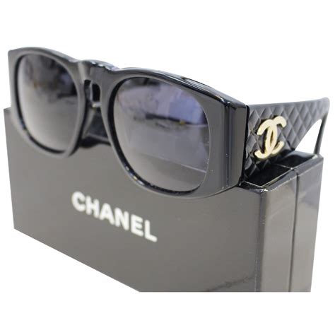 chanel shield quilted sunglasses|Chanel shield sunglasses vintage.